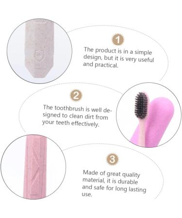 Buy PartyKindom 4 Pcs Travel Toothbrush Set - Sensitive Heads Durable PP Material | International Shipping Available - Buy Online on GoSupps.com