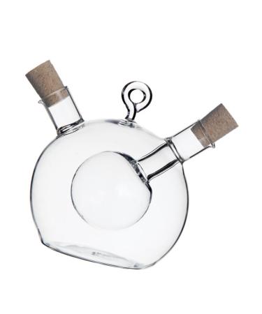 Zerodeko 2 Pcs Kitchen Oil Control Pot Honey Dispenser Container with Lid Oil Sealing Bottle Glass Caster Glass Storage Bottle with Cork Oil Dispenser Bottle Olive Oil Food Glass Bottle 11.5x10cmx2pcs Transparent Colorx2pcs