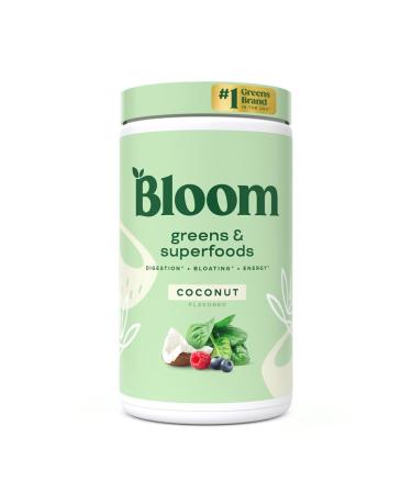 Bloom Nutrition Super Greens Powder Smoothie & Juice Mix - Probiotics for Digestive Health & Bloating Relief for Women Digestive Enzymes with Superfoods Spirulina & Chlorella for Gut Health (Coconut)