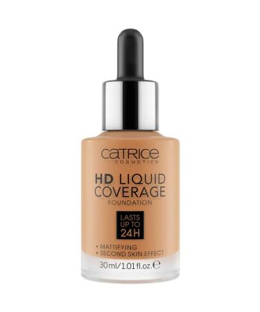 Catrice HD Liquid Coverage Foundation make -up waterproof liquid with pipette make -up for the face 30ml No. 065 bronze beige 065 bronze beige 30 ml (1 Pack)