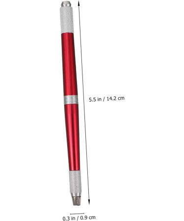 Angoily 3pcs Embroidered Microblading Pen Eyebrow Permanent Aluminium Pencil Supply Makeup Professional 14.2x0.9cmx3pcs Redx3pcs - Buy Online on GoSupps.com