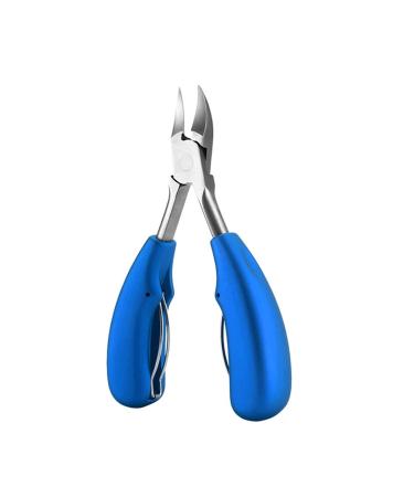 SJLS 1Pc Toe Nail Clippers Nail Correction Thick Nails Ingrown Toenails Nippers Cutters Dead Skin Dirt Remover Pedicure Care Tool (Color : Type1 Blue)