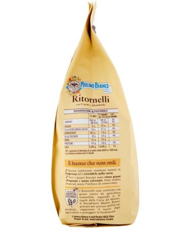  Italian Gourmet E.R. Mulino Bianco Ritornelli Set of 3 Cocoa and Almond Cookies for a Delicious Breakfast - Cookies Cookies 700 g + Italian Gourmet Polpa 400 g - Buy Online on GoSupps.com