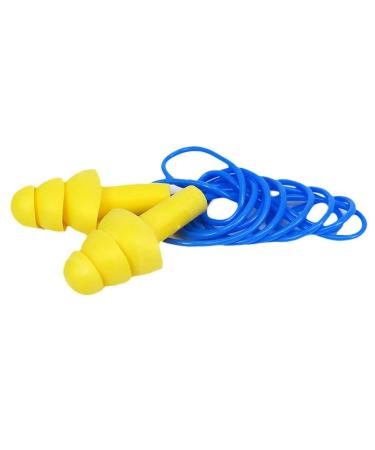 Hearing Protection Earplug Dormitory Learning Anti-snoring Sleeping Men and Women with Line Professional Anti-Noise Comfortable Washable Reduce Noise (Color : 100 Pairs)