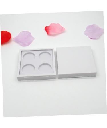 Mikinona 2pcs 4 Lipstick Case Empty Eyeshadow Case Eyeshadow Palette Empty Lipstick Palette White - Buy Online on GoSupps.com
