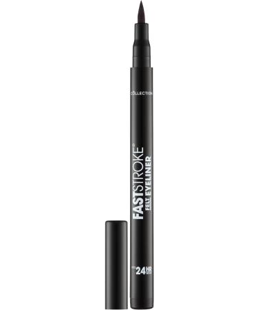 Collection Fast Stroke Felt Tip Eyeliner 4ml - Long Lasting 24h, Quick Drying Formula (Black) - Buy Online on GoSupps.com