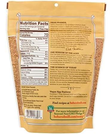 Bobs Red Mill Flaxseed Meal 453g (Pack of 1) - Buy Online on GoSupps.com