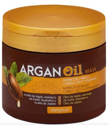 Pack of 2 Argan Oil Masks for Dry and Damaged Hair. Pack of 2 400 ml jars. Total: 800 ml. Deliplus - Buy Online on GoSupps.com