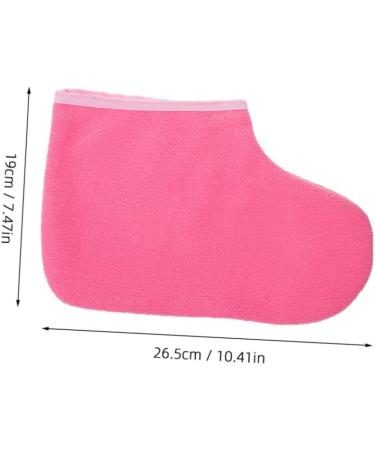 FRCOLOR Sachets De Paraffine Pieds 2 Paires Taille paisse Film De Paraffine Rose Bord Blanc Soins Des Pieds Spa Couverture Thermale Pour Th rapie Cire - Buy Online on GoSupps.com
