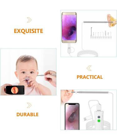 Wireless Otoscope Ear Wax Remover Set | Professional Ear Cleaning Tool with Camera | Healeved Visible Ear Pick | Assorted Colors - Buy Online on GoSupps.com
