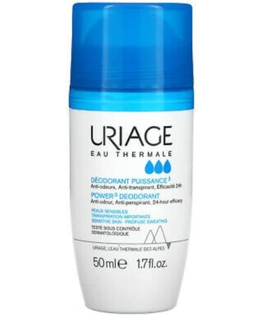 URIAGE Power 3 Clinical Strength Antiperspirant Deodorant | Roll-On Protection for Excessive Armpit Sweat | Men and Women | Combats Odor and Provides a Fresh Clean Feeling for 24hr - Buy Online on GoSupps.com