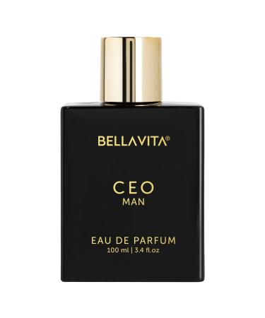 Bell-a Vita Luxury CEO Man Eau De Parfum Perfume with Lemon Lavender Tonka Mandarin & Vetiver|Premium Long Lasting Woody Fragrance for Men 100 ML