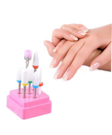 Housoutil 1 Set Nail File Bits False Nail Polisher Electrical Tools Mermaid Charms Nail Gel Cuticle Drill Irish Accessories for Women Lotus Tealight Candle Holder Tungsten Steel Nail Drill