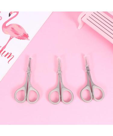 Beaupretty 3pcs Stainless Steel Eyebrow Nose & Beard Scissors | Beauty Trimmers for Men & Women | Must-Have Grooming Tools - Buy Online on GoSupps.com