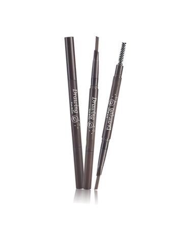 Mipcase 2 1 Rotate Long Double Eyebrow Pen To Waterproof in Head Auto-for Grey Brow Makeup Brush Pencil