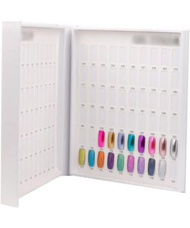  Mikinona Mikinona 1 Piece 120 Color Chart Nail Polish Display Sample False Tips Nail Art Exhibition Table Manicure Nail Supplies - Buy Online on GoSupps.com