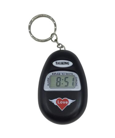 VISIONU keychain talking clock with LCD alarm with voice function
