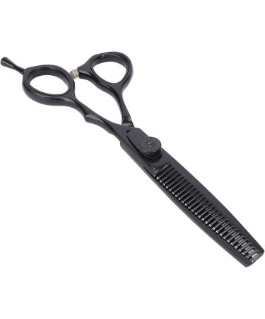 Qukaim Hairdressing Scissors Hair Scissors 5.5 Inches Black Stainless Steel Adjustable Hairdressing Scissors for Hair Thinning Shears - Buy Online on GoSupps.com