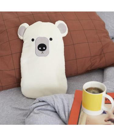 Shop Balvi Polar Bear Hot Water Bottle - White Soft Surface Rubber - Ideal for Cozy Comfort - Buy Online on GoSupps.com