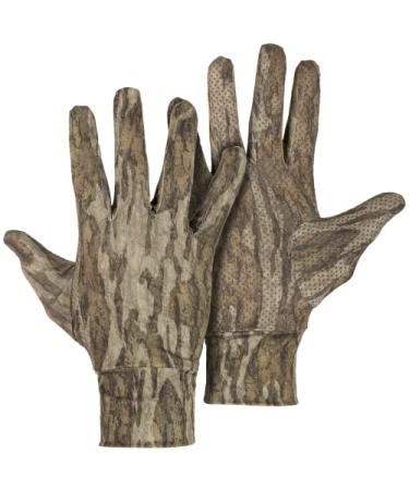 Ol' Tom Stretch Fit Gloves Polyester Mossy Oak Bottomland One Size Fits Most