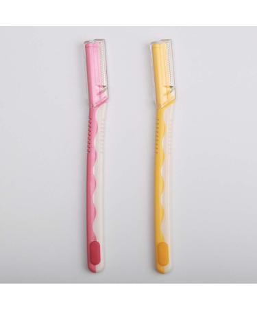 Lurrose 6pcs Eyebrow Trimmer Set - Portable Stainless Steel Razors with Protective Caps for Women & Girls - International Shipping Available - Buy Online on GoSupps.com