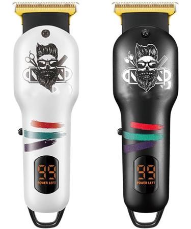 Hair Clippers for Men - Professional Beard Trimmer & Electric Hair Clipper for Perfect Grooming (White) - International Shipping Available - Buy Online on GoSupps.com