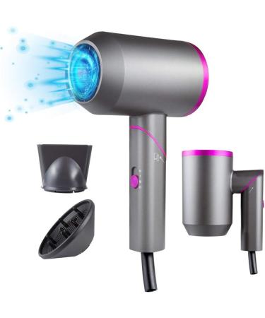 New Folding Hair Dryer Hot and Cold Air Constant Temperature Portable Hair Dryer Household Negative Ion Hammer Hair Dryer - Buy Online on GoSupps.com