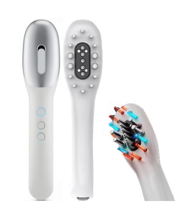 Soulqool electrical hair oil applicator with light 3 in 1 scalp massager comb removable scalp applicator comb hand-head scratch massager for women and men