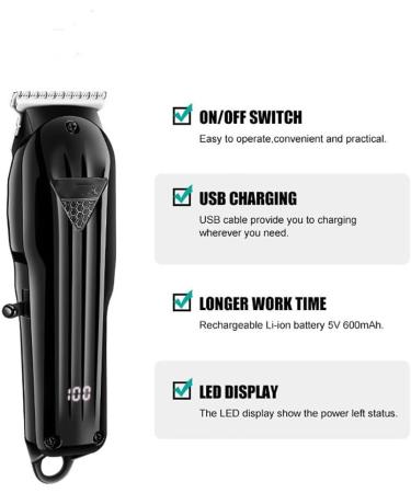 Pro Hair Clipper Electric Hair Beard Trimmer for Men Groin Hair Clipper Body Shaver Groomer Pubic Bikini for Women&Men Rechargeable - Buy Online on GoSupps.com