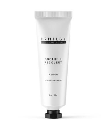 DRMTLGY Soothe and Recovery Cream Face Moisturizer. Fragrance Free  Oil Free  Noncomedogenic Face Cream for Sensitive Skin and All Skin Types.