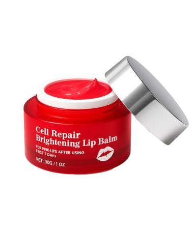 NovacaraX Cell Repair Brightening Lip Balm Fades Lip Pigmentation Softens Dark Lips Moisturizing and Plumping Glossy Finish 1 oz (1 pcs)