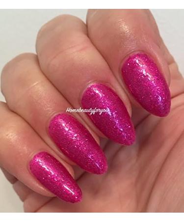 Bluesky Pink Cerise Glitter Butterfly Queen Garden Muse 80602 Nail Gel Polish UV LED Soak Off 10ml - Buy Online on GoSupps.com