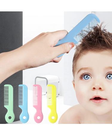 4 Pcs Healvian Baby Comb Set for Newborns, Infants, and Toddlers - Plastic Fine Dressing Comb for Kids - Buy Online on GoSupps.com