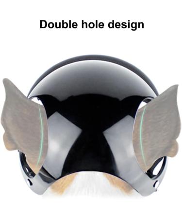 Cool Dog Motorcycle Helmet - Adjustable Pet Helmet for Small & Medium Dogs | Safe Bicycle Gear with Ear Holes - Buy Online on GoSupps.com