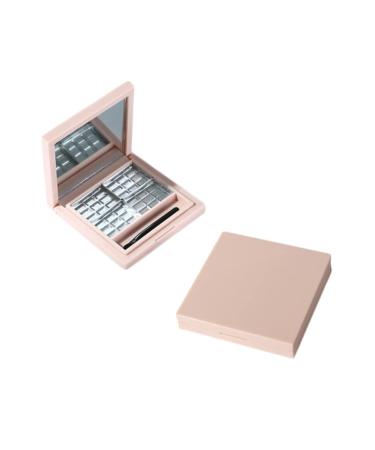 TOVINANNA 4 Pcs Empty Eye Shadow Pallet Highlighter Eye Shadow Case Pink Empty Eyeshadow Dish Platen Compact