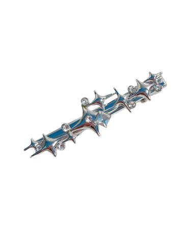 Futuristic Hexagram Hairpins Hot Girls Hexagram Hair Clip Headdress Y2k Barrette Alloy Hair Clip For Women Hair C
