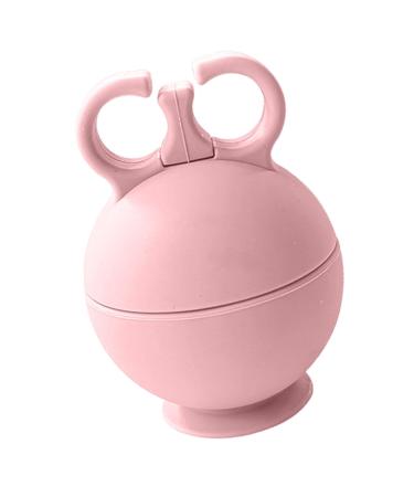 Face ice shape face ice shape round ice holder face scooter |Facial ice shape scooter ice face form cold cool silicone brush summer massage for women pink