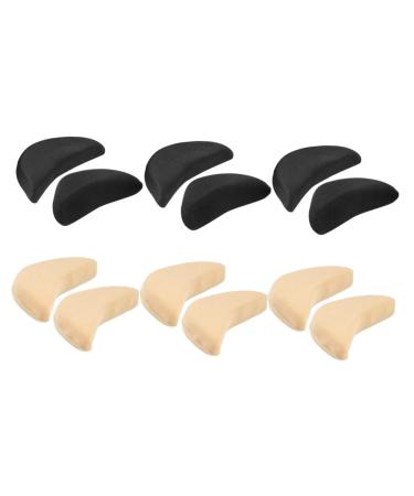 NOLITOY 6 Pairs Sponge Toe Plug Shoes Inserts for Men Forefoot Pads Shoe Inserts for Women Too Big Shoe Fillers Toe Filler High-Heeled Shoe Tip Pad Casual Shoes High Heel Women's