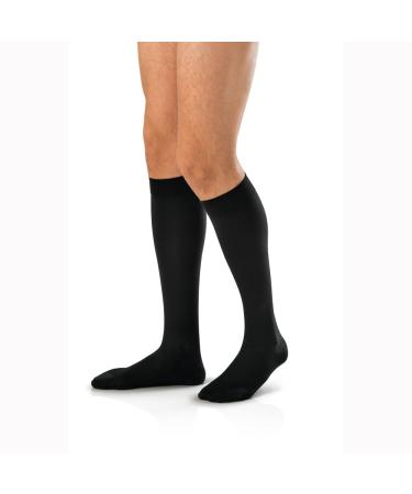 BSN Medical/Jobst 7765900 Men Ambition Sock Knee High 15-20 mmHg Black Regular Size 1 Pair