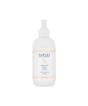 Naples Soap Company Goat Milk Body Lotion Softening Moisturizing Skincare with Natural and Organic Ingredients Fragrance Free 8oz