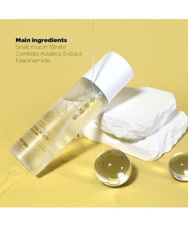 Shop PS.PRETTYSKIN Snail Mucin Serum 150ml | Multi-Function Toner Emulsion Serum & Cream | Premium Korean Skincare for Radiant Skin - Buy Online on GoSupps.com