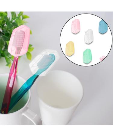 Zelhyeuu 5-Piece Portable Toothbrush Protective Cover Set - Ideal for Travel Camping and School - Buy Online on GoSupps.com