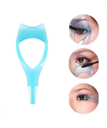 3Pcs Blue Plastic Eye Lash Mascara Guard Applicator with Comb - Eyelash Curlers Shields for Perfect Application - Buy Online on GoSupps.com