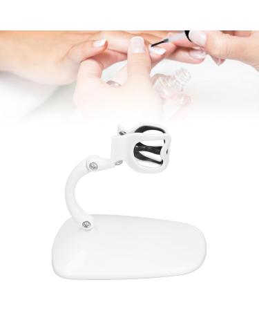 HUSHUI Adjustable Nail Polish Bottle Holder Clip Nail Art Tools for Fingernails Manicures Nail Polish Aid Stand Clip (White) - Buy Online on GoSupps.com