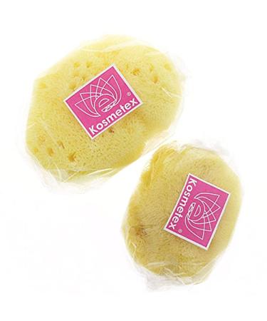 Fine-Pored Soft Silk Natural Bath Sponge | Kosmetex Hygiene & Watercolor Sponge 10 cm - International Shipping Available - Buy Online on GoSupps.com