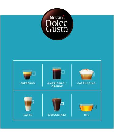 NESCAF DOLCE GUSTO Espresso Palermo Caff 6 bo tes de 16 capsules (96 capsules compatibles Nescaf Dolce Gusto) Chocolat noir 16 unit (Lot de 6) - Buy Online on GoSupps.com