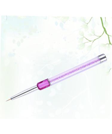 minkissy Dual Brush Pens Gel Nail Brush Flat Brush Pen Nail Brush Pen Purple Manicure Builder medium Purple - Buy Online on GoSupps.com