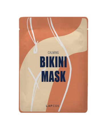 LAPCOS Calming Bikini Mask - Healing Skin Treament to Reduce Red Bumps  Razor Burn  In-Grown Hairs - Aloe Vera & Vitamin C Provide Cooling  Instant Relief - Korean Beauty Favorite (1 pack)