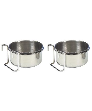 Nobby bird bowl stainless steel 15 cm 0.9 ltr silver (pack of 2) 15.0 cm 0.85 ltr (pack of 2)