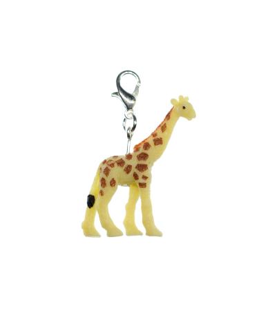 Miniblings Giraffe Charm Zipper Pull Animal Animals Steppe Africa rubber - Handmade fashion jewelry I Silver chain pendant - Betel pendant bed strap - Pendant for bracelet